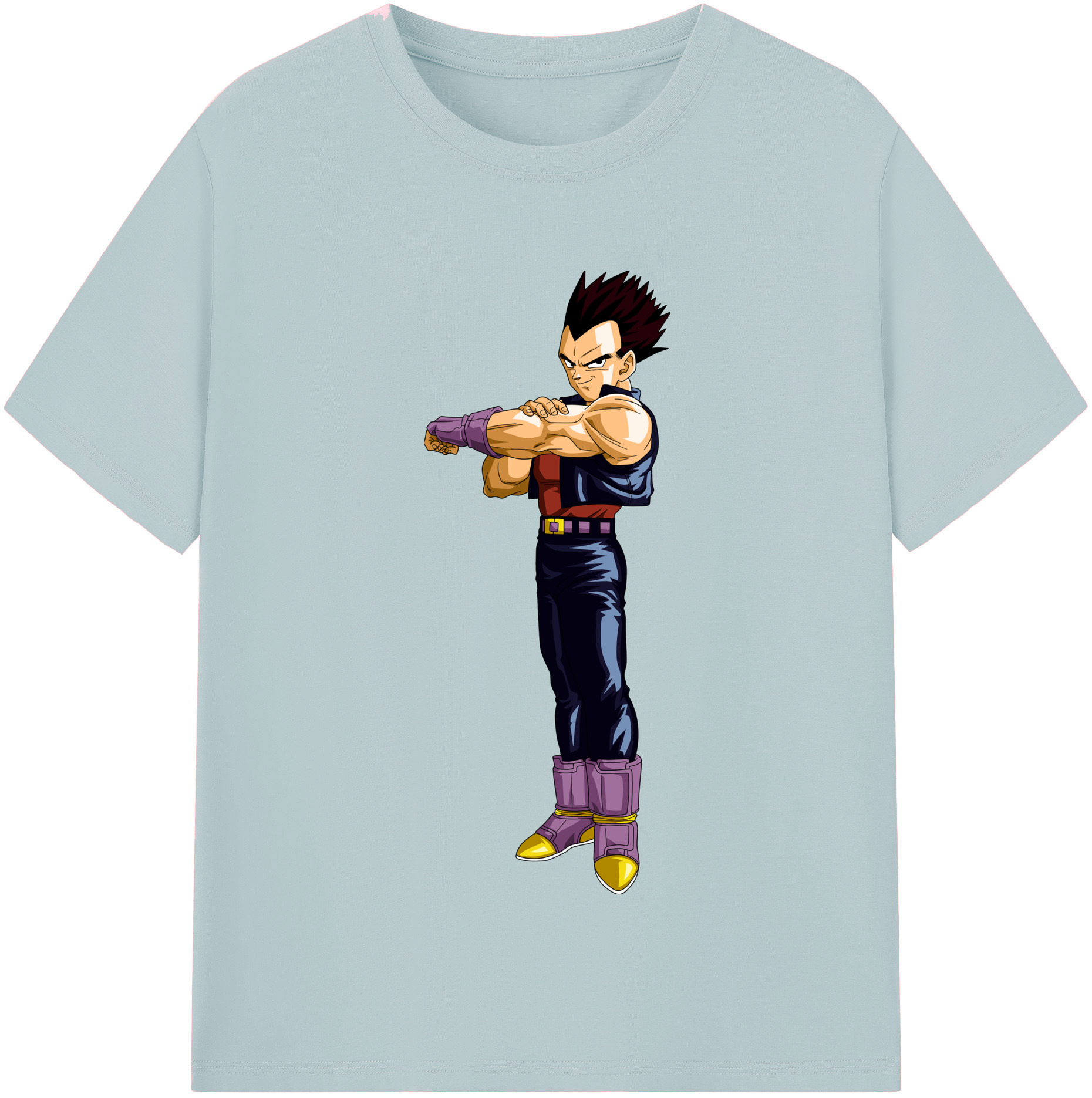 （画像用） ドラゴンボール ベジータ四世（Bejīta Yonsei）DRAGON BALL Vegeta IV 綿100％半袖Tシャツ（フロントプリント）
